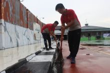 Bersih bersih dilapas IIA Bengkalis