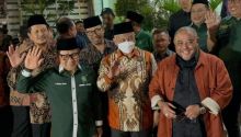 DPP Partai Kebangkitan Bangsa (PKB) kedatangan Presiden Partai Keadilan Sejahtera (PKS), Ahmad Syaikhu, Kamis 25 April 2024. Sumber: detik.com
