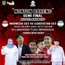 Nobar U23 yang akan digelar pemkab Bengkalis
