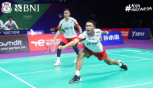 Fajar/Rian Harus Terhenti usai Kalah Lawan Thailand di Thomas Cup 2024. (X/@INABadminton)