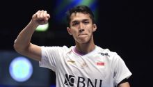 Jonatan Lewat Adu Sengit Menang Lawan India di Thomas Cup 2024. (X/Foto)
