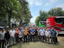 Pelepasan Keberangkatan Mahasiswa Riau dari Jakarta