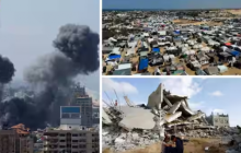 Gambar perang Israel-Hamas, kehancurannya dan tenda-tenda warga Palestina yang tinggal di Rafah /Reuters