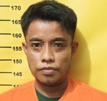 Tersangka Reno Kadus Pangkalan Batang Barat, Kecamatan Bengkalis