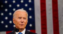 Biden berpidato di sesi gabungan Kongres di Washington, AS /Reuters