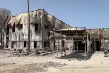 Pemandangan bangunan yang hancur, di tengah konflik yang sedang berlangsung antara Israel dan Hamas, di Persimpangan Rafah, Gaza /Reuters