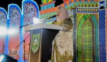 Bupati Kasmarni Sampaikan Pembangunan Strategis Saat Membuka MTQ  ke 29 di Kecamatan Bantan