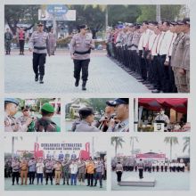 Mengawali Operasi Mantap Praja Lancang Kuning  2024,Polres Siak Laksanakan Apel Gelar Pasukan dan Deklarasikan Netralitas