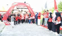 HUT Ke-79 RI, Kelurahan Rimba Sekampung Gelar Jalan Santai