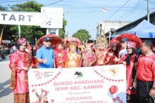 Semarak HUT RI ke-79 Ribuan Warga Kandis Ikut Jalan Santai
