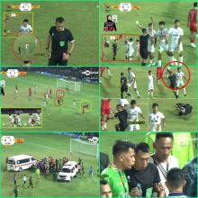 Warganet Heboh usai Wasit KO Dipukul Pemain Sulteng di PON Aceh 2024. (tangkapab layar X akun @faktabola)