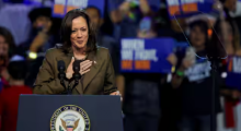 Kandidat presiden dari Partai Demokrat Kamala Harris /Reuters