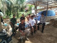 Sinergi TNI Polri, Personil Polsek Tambusai  Coolling System Dengan Masyarakat  Lingkungan Benteng