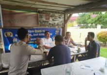 Ciptakan Pilkada 2024 Damai Polsek Bungaraya Terus Beri Himbauan Kepada Warga