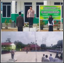 Pimpin Upacara Hari Santri Nasional 2024 di Pondok Pesantren Hidayatul Qur'an, Ipda Khairul Ajak Ciptakan Situasi Aman dan Kondusif Jelang Pilkada 2024