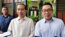 Presiden ke-7 RI Joko Widodo (Jokowi) dan Calon Gubernur Jakarta Ridwan Kamil. Sumber: tempo.co