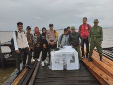 Polsek Merbau Kawal Ketat Pendistribusian Logistik Pilkada 2024 Ke TPS Kecamatan Merbau