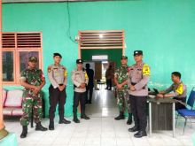 Polsek Merbau Amankan Rapat Pleno Terbuka Rekapitulasi Suara Pilkada 2024 di Kecamatan Merbau