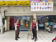 Personil Samapta Beri Himbauan Kamtibmas Karyawan Indomaret Pasca Pilkada