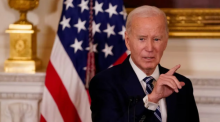 Presiden AS Joe Biden berbicara pada resepsi untuk anggota Kongres Demokrat yang baru terpilih, di Washington, AS 5 Januari 2025 /Reuters