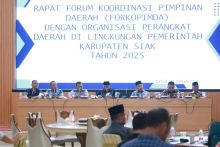 Penangganan Banjir Jadi Fokus Pemkab Siak Pada Rakor Forkopimda.