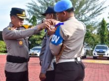 Apel Pasukan Operasi Lancang Kuning, Kapolres : Masyarakat Dihimbau Tertib Berlalulintas 