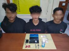 Polsek Sabak Auh Ungkap Kasus Narkotika Jenis Shabu, Amankan Tiga Tersangka