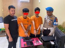 Tim Opsnal Polsek Tualang Tangkap 2 Kurir Sabu. Pelaku Merupakan Residivis