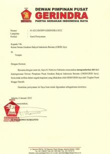 Spanduknya Ramai, Prabowp Ternyata Sudah Mundur dari Ormas GRIB sejak 2022.