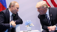 Presiden Rusia Putin dan Presiden AS Donald Trump /Reuters