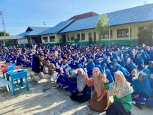   Sosialisasi produk Tabungan Simpanan Pelajar (Simpel) dan Tabungan Dhuha BRK Syariah di Selatpanjang