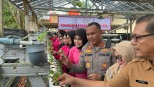 Polres Siak Launching Program P2L, Ratusan Bibit Ikan dan Tanaman Hidroponik Ditebar