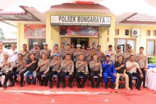 Kunjungan Kerja Kapolres Siak ke Mako Polsek Bungaraya, Tingkatkan Kesiapsiagaan Polsek dan Program Ketahanan Pangan