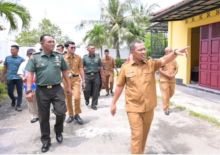 Wabup Bagus Santoso Cek Lokasi Demplot Peternakan Ayam Milik Koramil Bengkalis