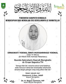 Ibunda Sekda Bengkalis Wafat, Bupati Ucapkan Belasungkawa