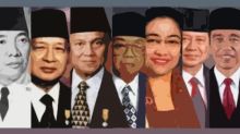 Kolase foto Presiden RI dari masa ke masa. Sumber: sekolahnews