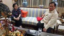 Presiden Prabowo Subianto dengan Ketua Umum PDIP Megawati Soekarnoputri. Sumber: CNN Indonesia