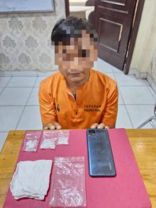 Sat Resnarkoba Polres Siak Ciduk Bandar Shabu di Kandis, 13,20 Gram Diamankan