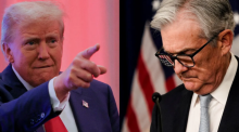 Presiden AS Donald Trump dan Kepala Federal Reserve Jerome Powell /Reuters