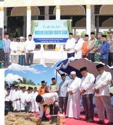 Salat Jum'at Perdana Warnai Peresmian Masjid Sultan Yahya di Ponpes Darul Hadist Siak