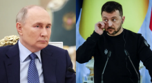 Presiden Rusia Vladimir Putin dan Presiden Ukraina Volodymyr Zelensky /Reuters