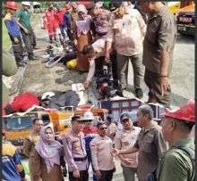 Cegah Karhutla Sejak Dini, Koto Gasib Gelar Apel Siaga dan Uji Kesiapan Peralatan Pemadam