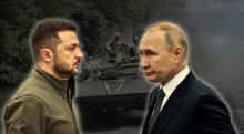 Presiden Ukraina Volodymyr Zelensky dan Presiden Rusia Vladimir Putin /Reuters-WION