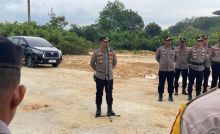 Jaga Objek Vital Nasional, Wakapolres Siak Pimpin Apel Gabungan Pengamanan Aksi di PHR Minas