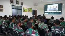 Prajurit Kodim 0322/Siak Ikuti Penyuluhan Hukum Virtual: Wujudkan TNI AD yang Profesional dan Taat Hukum