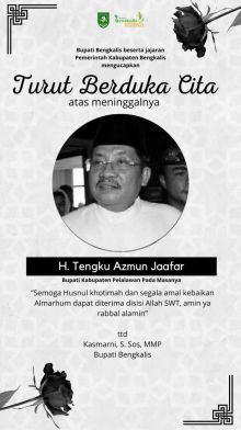 Bupati Kasmarni Sampaikan Belasungkawa Atas Wafatnya H. Tengku Azmun Jaafar