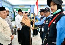 Kakan Kemenag Bengkalis JCH Kloter 12 Take Off Dari Hangnadim dan Tiba Dimadinah Pukul 21.00 Wib
