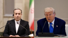 Menteri Luar Negeri Iran Seyed Abbas Araghchi dan Presiden AS Donald Trump /AFP