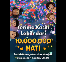 Selamat! Film Animasi Jumbo Berhasil Tembus 10 Juta Penonton dalam 60 Hari Tayang. 