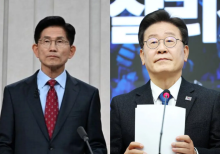 Lee Jae-myung dari Partai Demokratik Korea (DP) dan pesaingnya, Kim Moon-soo yang konservatif /Reuters